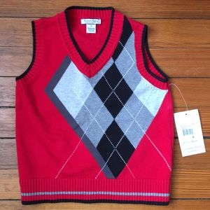 Kitestrings Argyle Sweater Vest NWT Size 4
